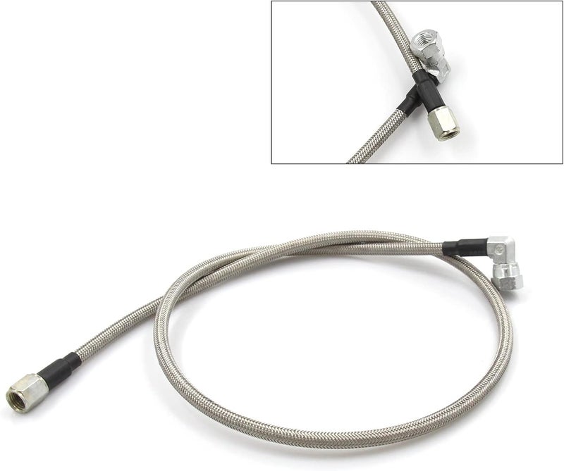 LVOUP 4AN Stainless Steel Braided Turbo Oil Feed Line 18" Turbocharger Oil Drain Return Line Hose And Hose Ends - Image 3